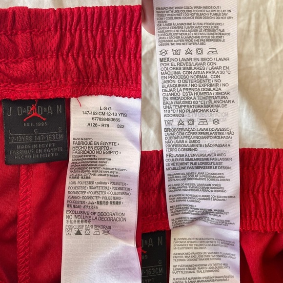 NWT Nike Jordan Jumpman Classics Mesh Shorts Boys Large (12–13Y) - Picture 10 of 13